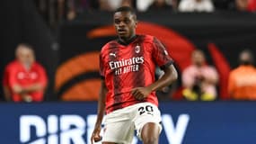Pierre Kalulu avec l'AC Milan, le 1er août 2023.