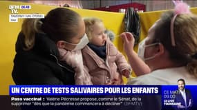 À Taverny dans le Val-d'Oise, le centre de dépistage salivaire pour les enfants ne désemplit pas