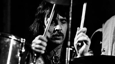 Lee Kerslake, batteur de Huriah Heep en 1973.