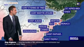 Météo Côte-d'Azur: des pluies relatives dans la matinée, jusqu'à 19°C l'après-midi