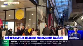 Grève SNCF: les usagers franciliens excédés