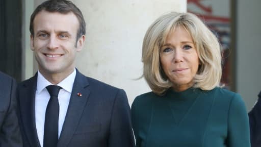 Le président Emmanuel Macron et son épouse Brigitte, à Paris, le 21 janvier 2019 Le président Emmanuel Macron et son épouse Brigitte, à Paris, le 21 janvier 2019