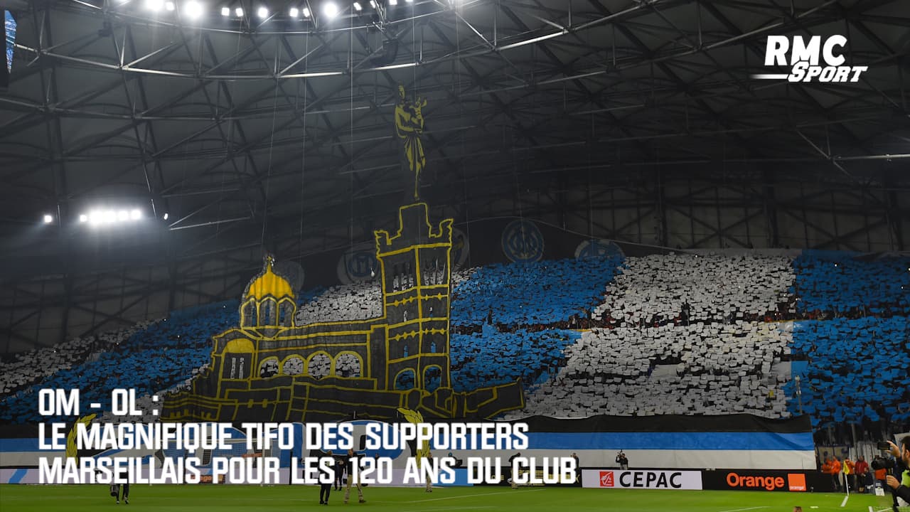La banderole des supporters marseillais qui lancent le Classique