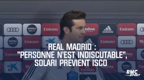 Real Madrid : "Personne n'est indiscutable", Solari prévient Isco