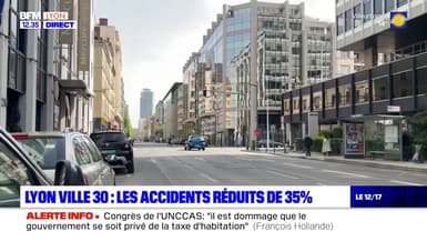 Lyon ville 30: les accidents réduits de 35%