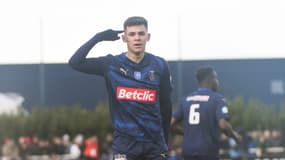 Gabriel Moscardo avec le Stade de Reims, le 22 décembre 2024 en Coupe de France