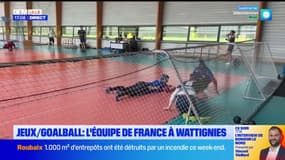 Jeux paralympiques: l'Équipe de France de goalball s'entraîne à Wattignies
