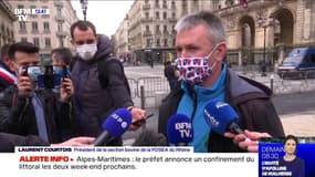 Menus sans viande dans les cantines à Lyon: des agriculteurs manifestaient leur mécontentement devant la mairie