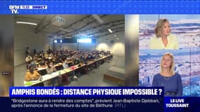 BFMTV répond à vos questions : Distance physique impossible dans les amphis bondés ? - 17/09