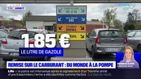 Remise sur le carburant: du monde dans les stations service du Nord et du Pas-de-Calais