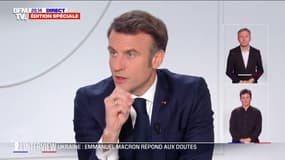 Emmanuel Macron: “Ce qu’on croyait impensable arrive: la guerre est sur le sol européen”