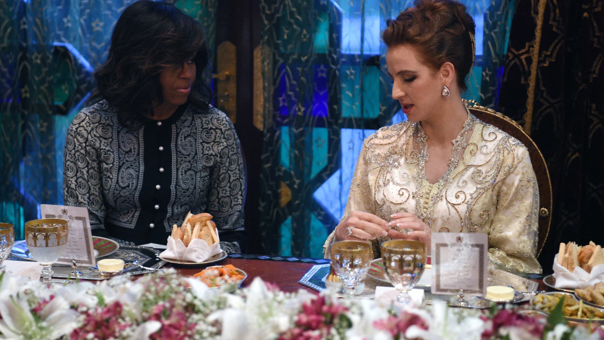 Lalla Salma et Michelle Obama à Marrakech, le 28 juin 2016