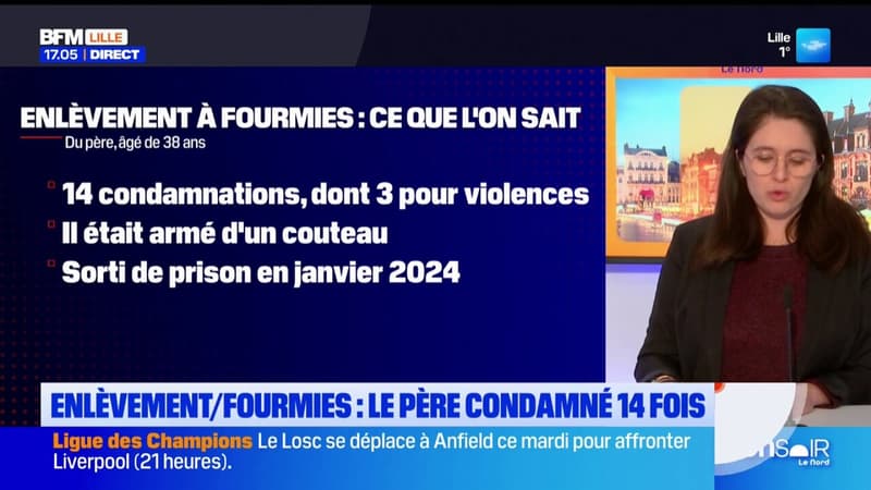 Enlèvement à Fourmies: le profil du père, condamné 14 fois et sorti de prison en janvier 2024