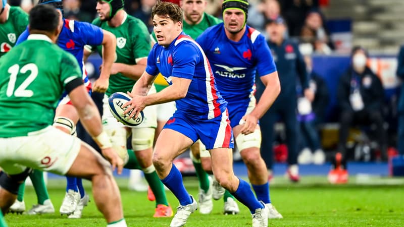 Antoine Dupont lors de France-Irlande au VI Nations, le 12 février 2022