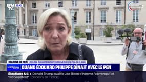 Dîner avec Édouard Philippe: "C'est tout à fait normal", estime Marine Le Pen