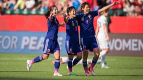 La joie des joueuses japonaises