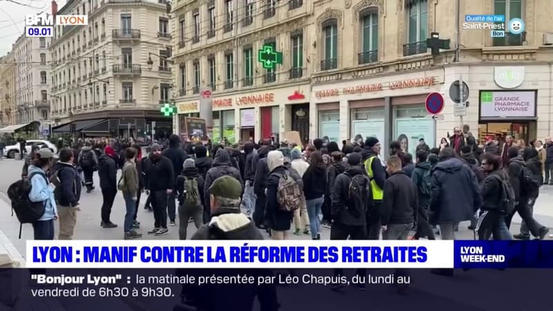 Lyon: quelques centaines de personnes ont manifesté contre la réforme des retraites