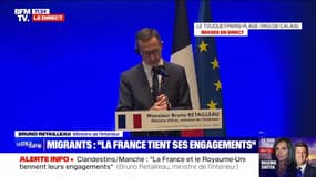 Crise migratoire dans la Manche: "La France et le Royaume-Uni tiennent leurs engagements", affirme Bruno Retailleau