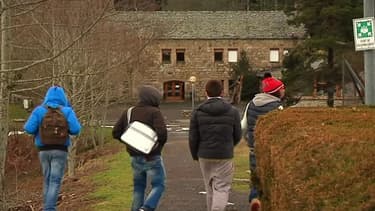 Le collège-lycée Cévenol du Chambon-sur-Lingnon, le 11 février 2014