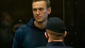 L'opposant russe Alexeï Navalny devant un tribunal à Moscou, le 2 février 2021 