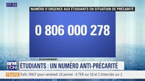  Un numéro d'appel d'urgence mis en place pour les étudiants en situation de très grande précarité