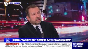 Pour éviter la censure du RN, Michel Barnier doit "démontrer qu'il rompt avec le macronisme", assure Sébastien Chenu