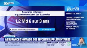 Assurance chômage: des efforts supplémentaires