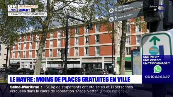 Le Havre: moins de places de stationnement gratuites en ville