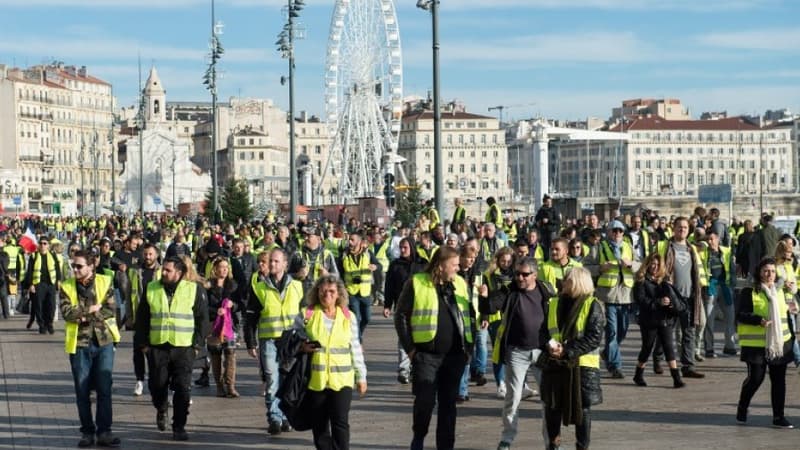 Des gilets jaunes à Marseille