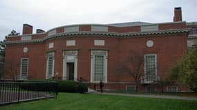 La bibliothèque de Houghton sur le campus de la prestigieuse université de Harvard.