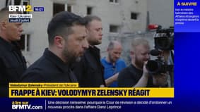 "Les Ukrainiens gagneront cette guerre": Volodymyr Zelensky s'exprime depuis les lieux de l'attaque russe à Kiev