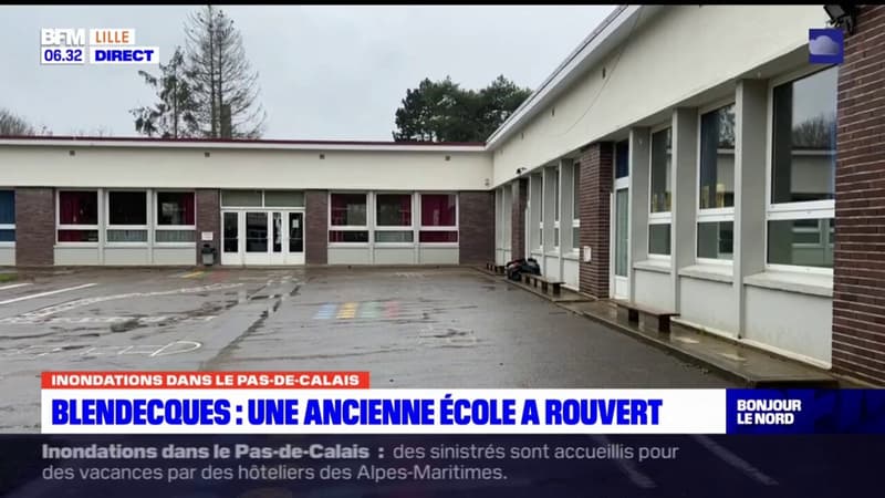 Inondations: à Blendecques, une ancienne école a rouvert pour accueillir les enfants