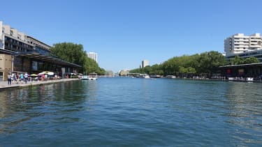 Le bassin de la Villette dans le 19e arrondissement de Paris (photo d'illustration).