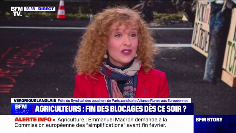 Véronique Langlais (bouchère et candidate Alliance Rurale aux Européennes): 
