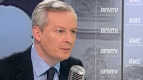 Bruno Le Maire sur le plateau de BFMTV, le 19 janvier 2015.