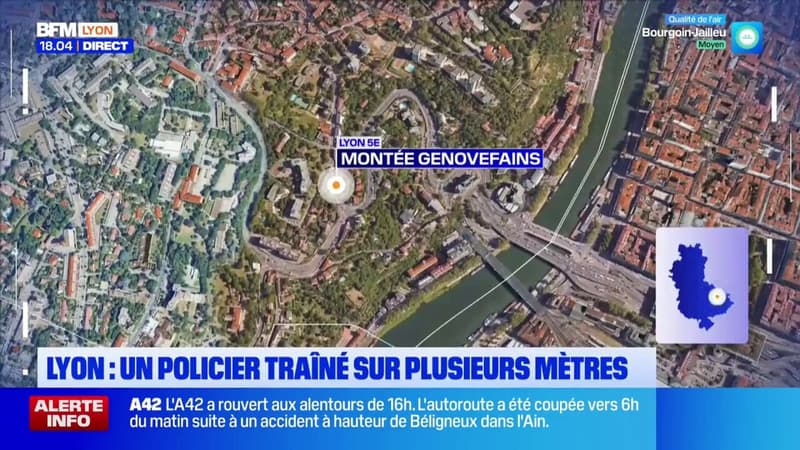 Lyon : Un policier traîné sur plusieurs mètres