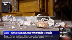 Basilique de Rouen vandalisée: les dégâts sont importants 