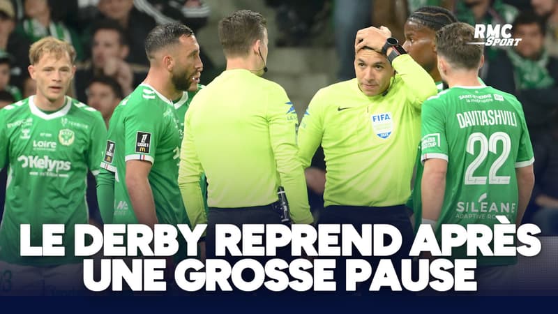 ASSE 1-0 OL : Le délégué annonce la reprise du derby après une grosse interruption