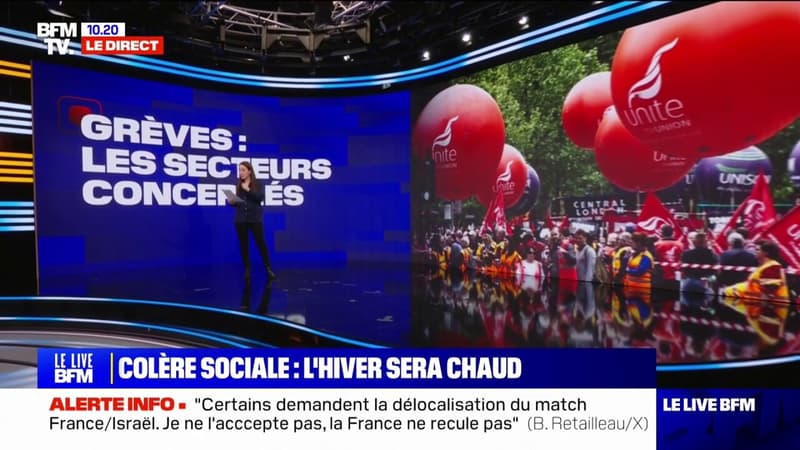 LES ÉCLAIREURS - Colère sociale: plusieurs secteurs concernés par des mobilisations d'ici la fin de l'année