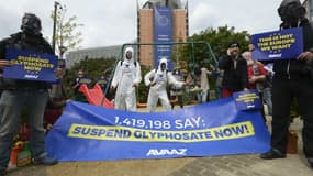 Une manifestation d'opposants au glyphosate le 18 mai 2016 à Bruxelles