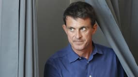 Manuel Valls vote pour les élections législatives, le 18 juin 2017 à Evry