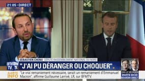 Allocution d'Emmanuel Macron: "Quel aveuxd'échec" considère Sébastien Chenu, député RN du Nord