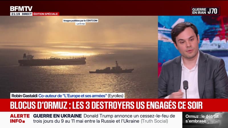 Blocus du détroit d'Ormuz: "Ce n'est pas seulement une guerre militaire, c'est une guerre politique et diplomatique", explique Robin Gastaldi, co-auteur
