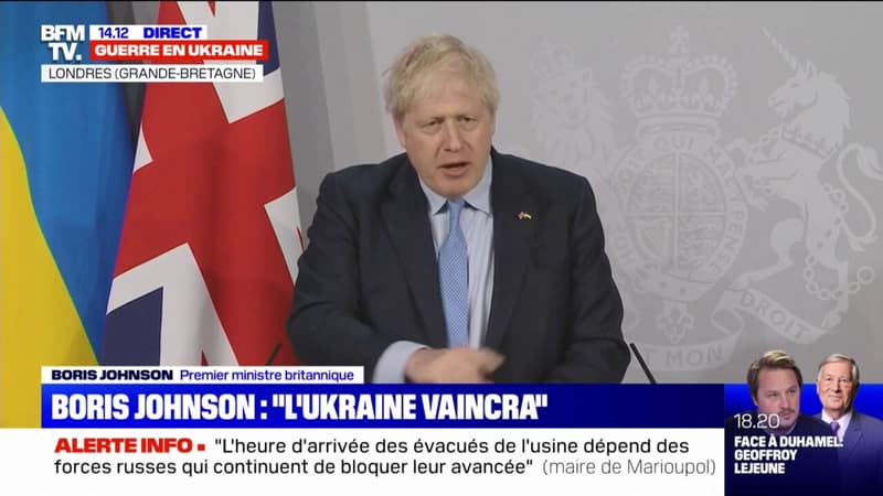 Boris Johnson au Parlement ukrainien: Vladimir Poutine 