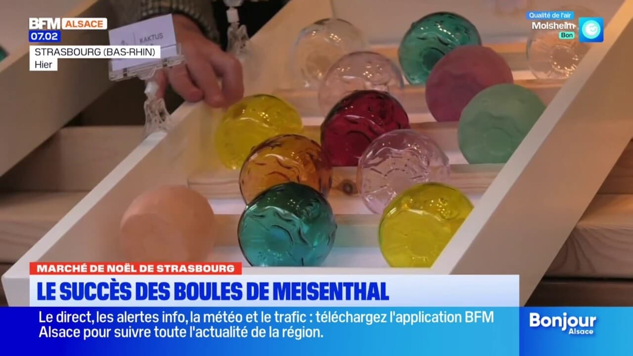 Boule De Noël Meisenthal - Neuve - Décoration Artisanale
