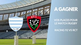 A gagner : vos places pour le match Racing 92 vs RCT