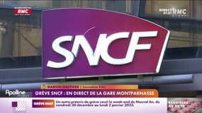 Grève SNCF: en direct de la gare Montparnasse 