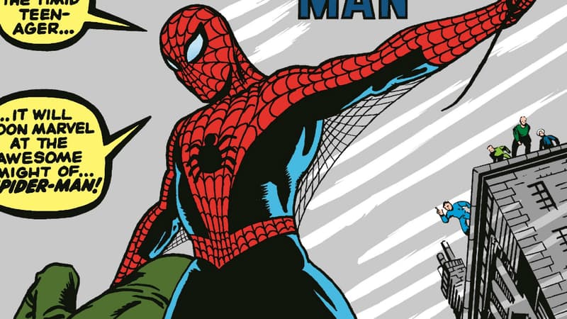 La première apparition de Spider-Man dans une bande dessinée