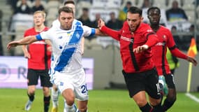 Amine Gouiri face au Dynamo Kiev en Ligue Europa, le 13 octobre 2022.