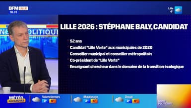 Élections municipales 2026 à Lille: l'écologiste Stéphane Baly explique pourquoi il se présente